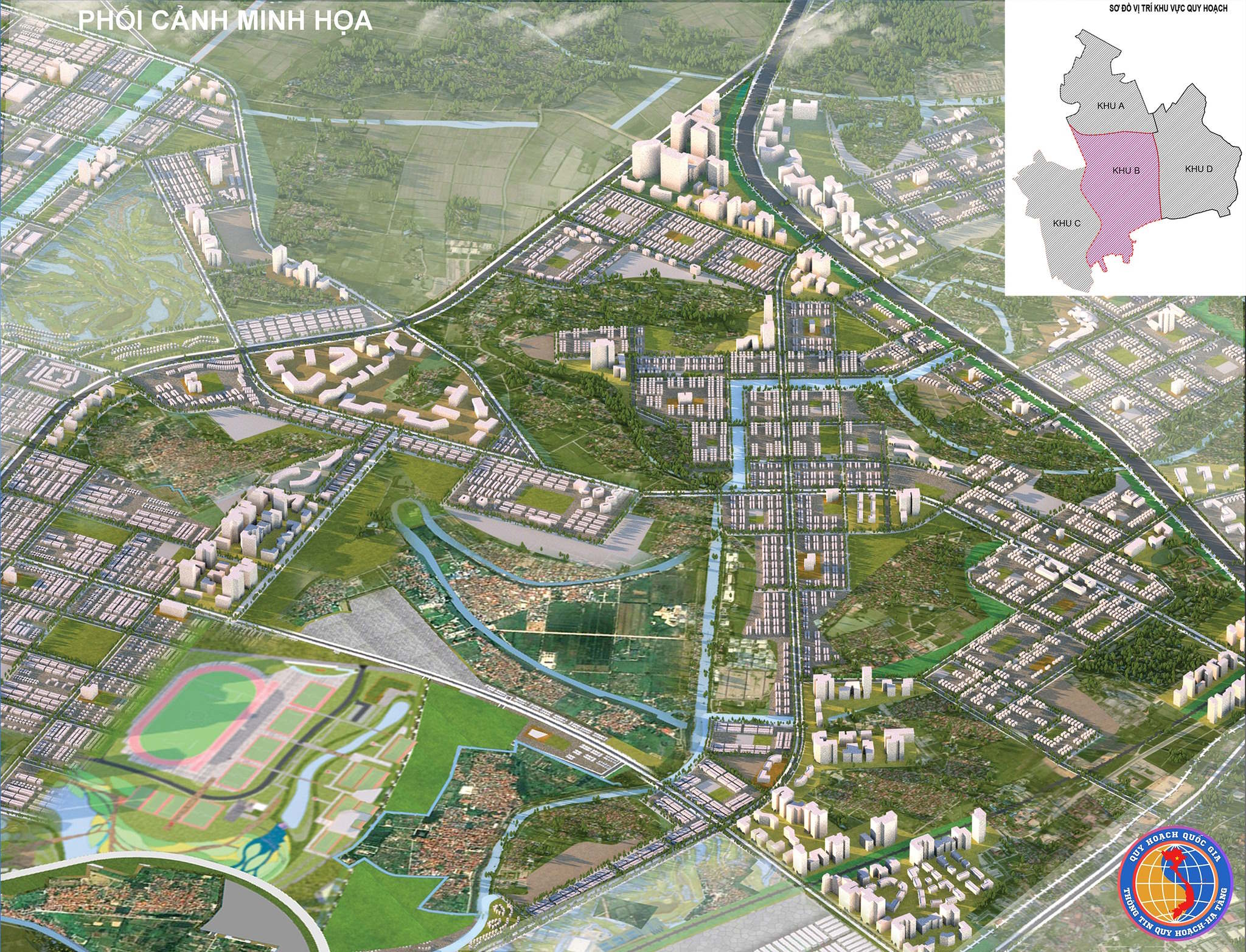 Quy hoạch Khu B – Phân khu Đô thị Thể thao Vinhomes Olympic Ngọc Hồi