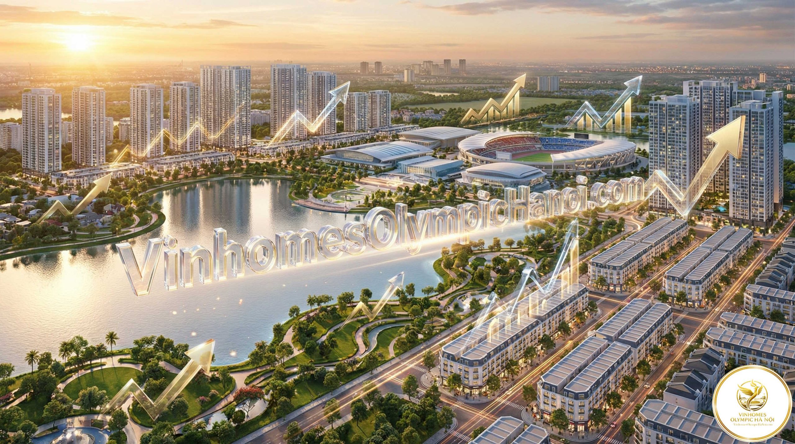 Phối cảnh Vinhomes Olympic Hà Nội - Khu đô thị thể thao Olympic Ngọc Hồi