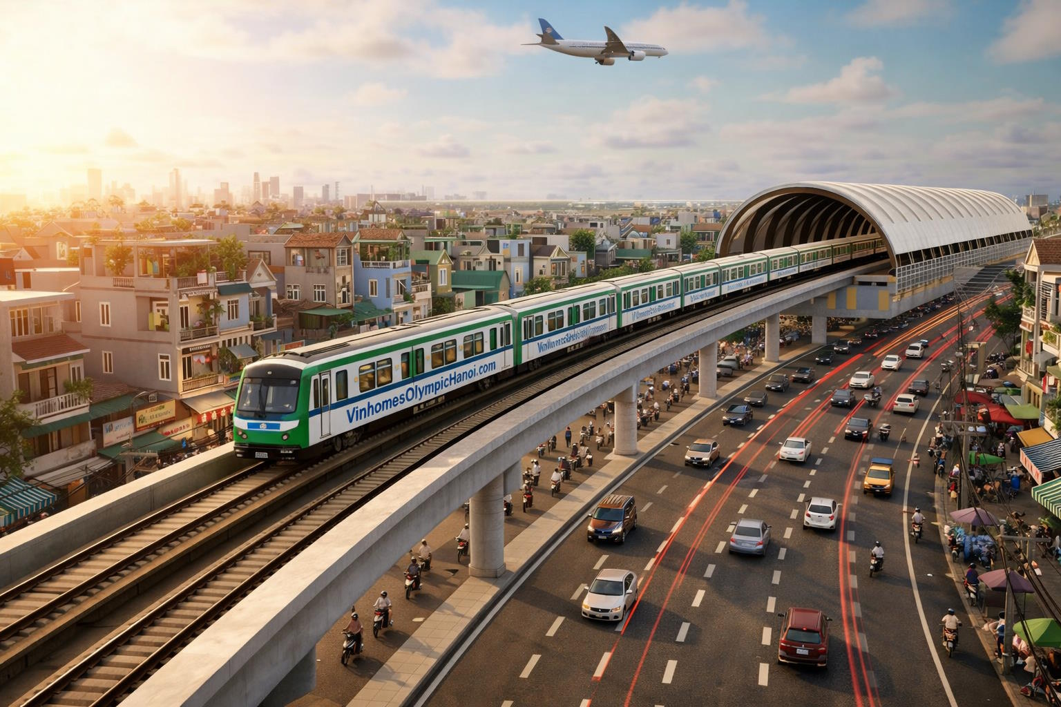 Phối cảnh Metro 9 - Quốc lộ 1A mở rộng 90m