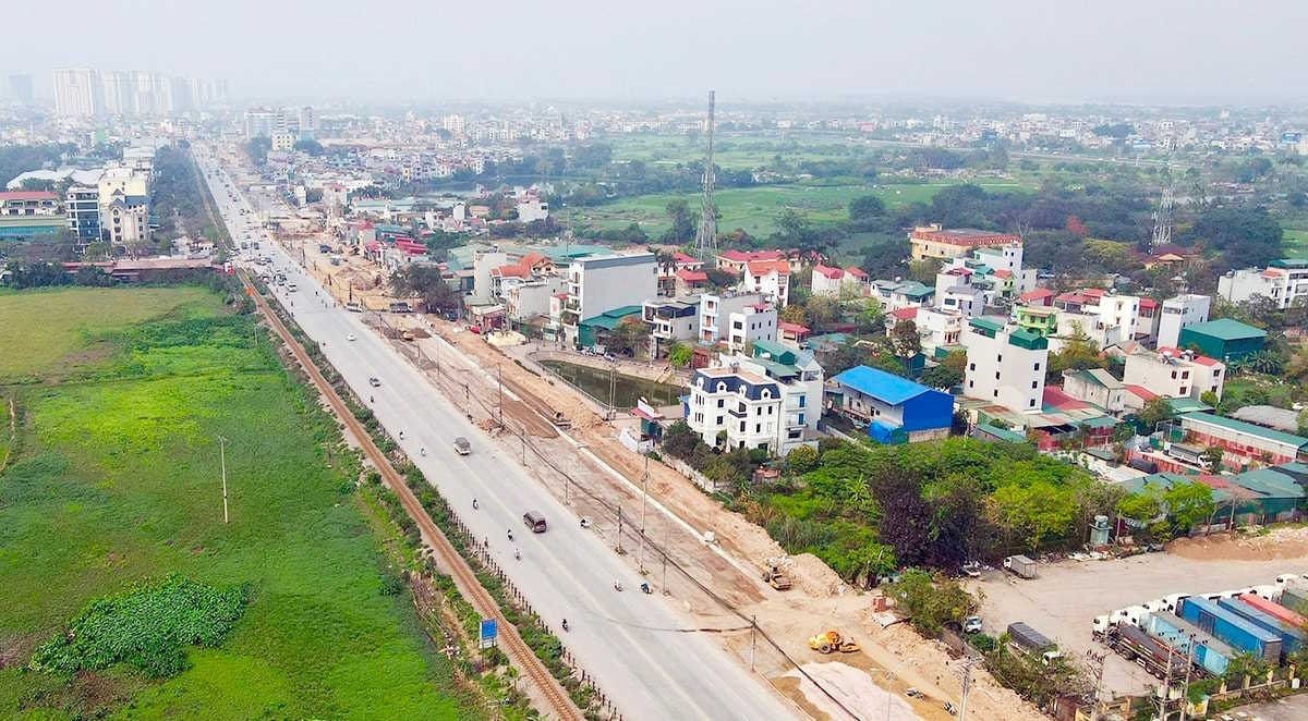 Ảnh thực tế mở rộng Quốc lộ 1A tại Thường Tín, Hà Nội