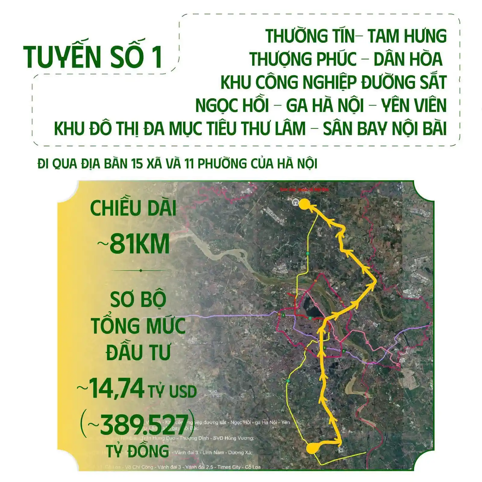 Tuyến metro số 1 và số 2: hai trục kết nối chiến lược của Vinhomes Olympic