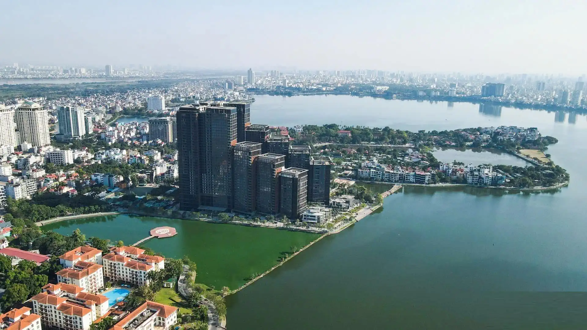 Phối cảnh Ascott Tây Hồ bên Hồ Tây Hà Nội
