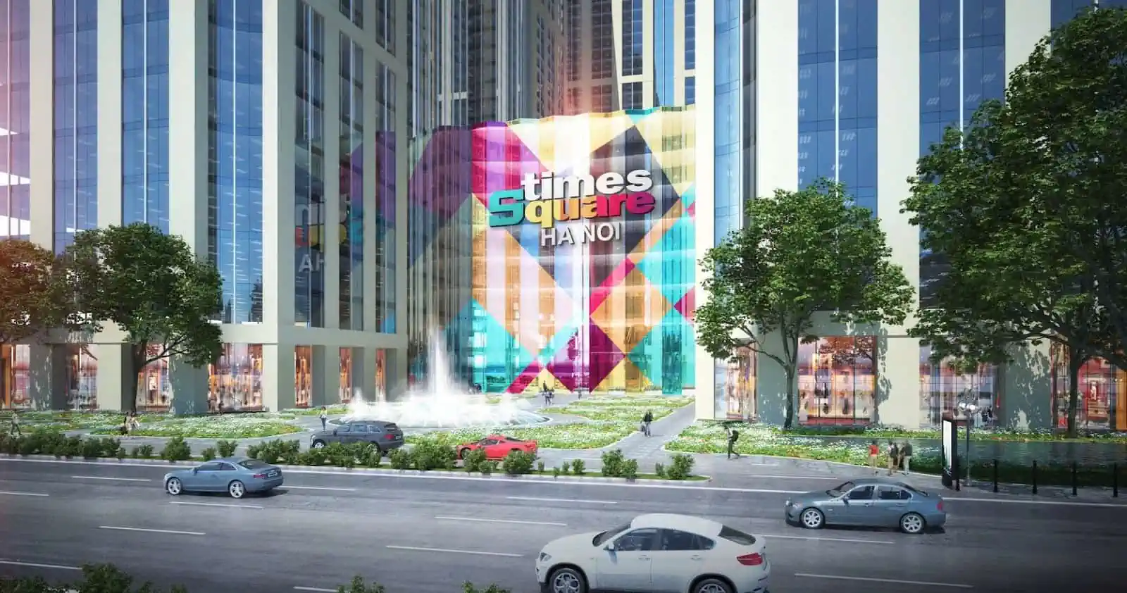 Phối cảnh tổ hợp Times Square Hà Nội tại số 2 Phạm Hùng